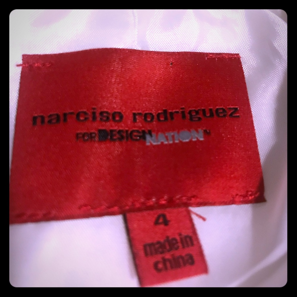 White and black blazer